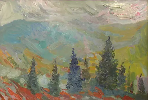 Sunrise in the mountains