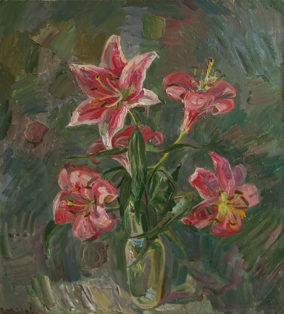Pink lilies