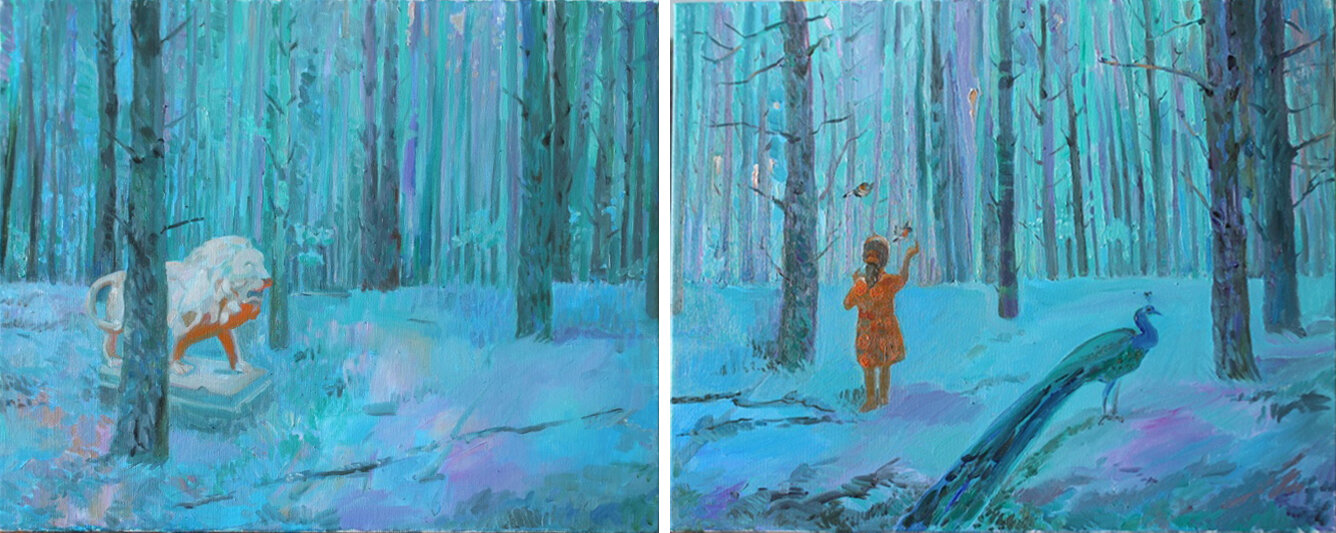 Forest 1. Diptych