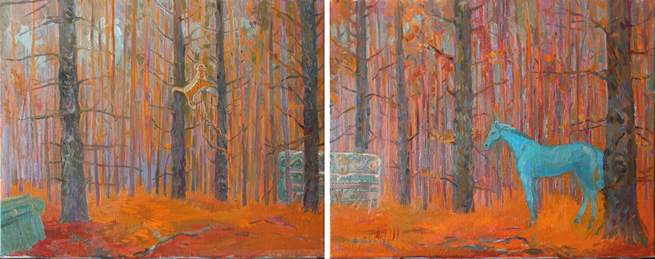 Forest 2. Diptych