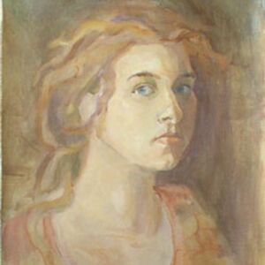 Self portrait with curls